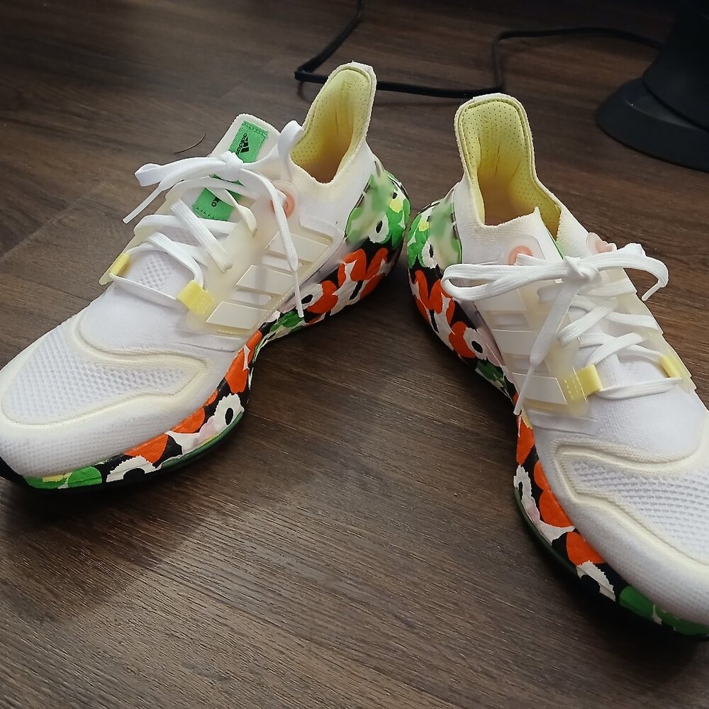 Adidas Ultraboost 22 X Marimekko Shoe Womens 11 Floral White Poppy GZ5738